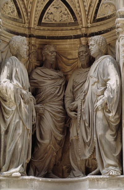 I Quattro Coronati, dalla nicchia della corporazione dei muratori e falegnami, c.1415 da Nanni di Banco